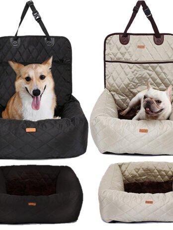 2 In 1 Pet Dog Carrier Folding Car Seat Pad Thickened Multi-purpose Pet Bed Dog Car Mattress Pets Supplies