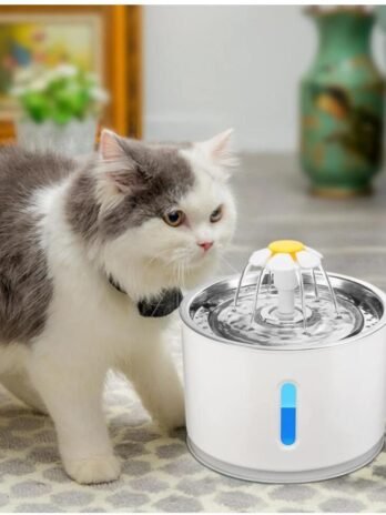 Automatic Pet Cat Water Fountain With LED Lighting USB Dogs Cats Mute Drinker Feeder Bowl Drinking Dispenser