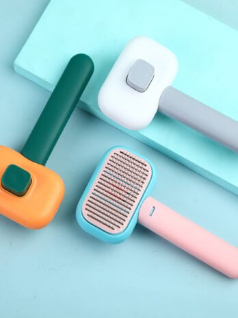 New Pet Cat Dog Hair Brush Hair Massage Comb Open-Knot Brush Grooming Cleaning Tool Stainless Steel Comb