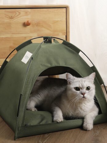 Cat Tent Cooling Mat  Dog House Pet Sofa Camping Dog Bed With Cushion For Dog Kennel Indoor Cat Nest Cat Bed Pets Products