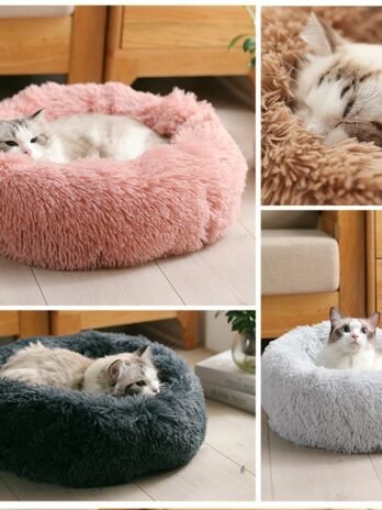 Dog Bed Super Soft Washable Long Plush Pet Kennel Deep Sleep Dog House Velvet Mats Sofa For Dog Basket Pet Cat Bed