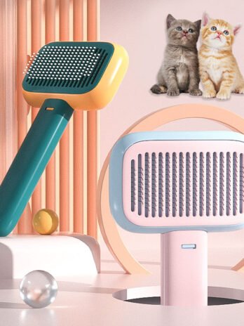 New Pet Cat Dog Hair Brush Hair Massage Comb Open-Knot Brush Grooming Cleaning Tool Stainless Steel Comb