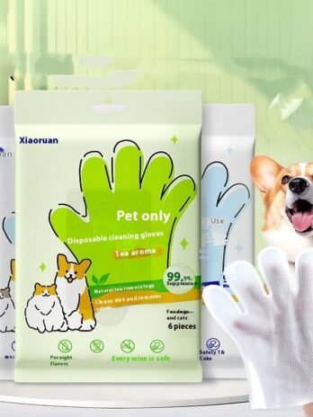 Pet Disposable Cleaning Gloves Wipes Supplies